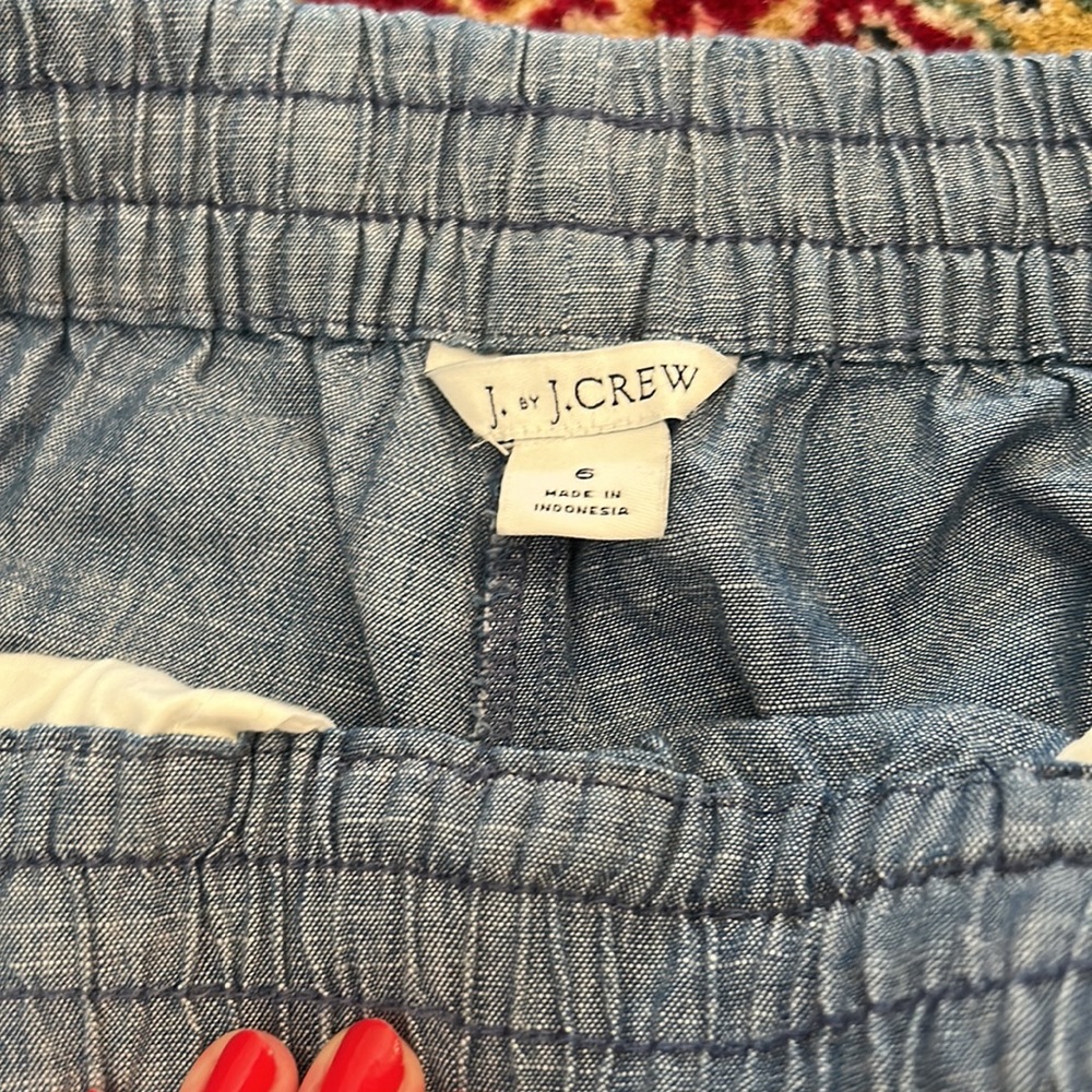 J. Crew Chambray Drawstring Pants - image 6